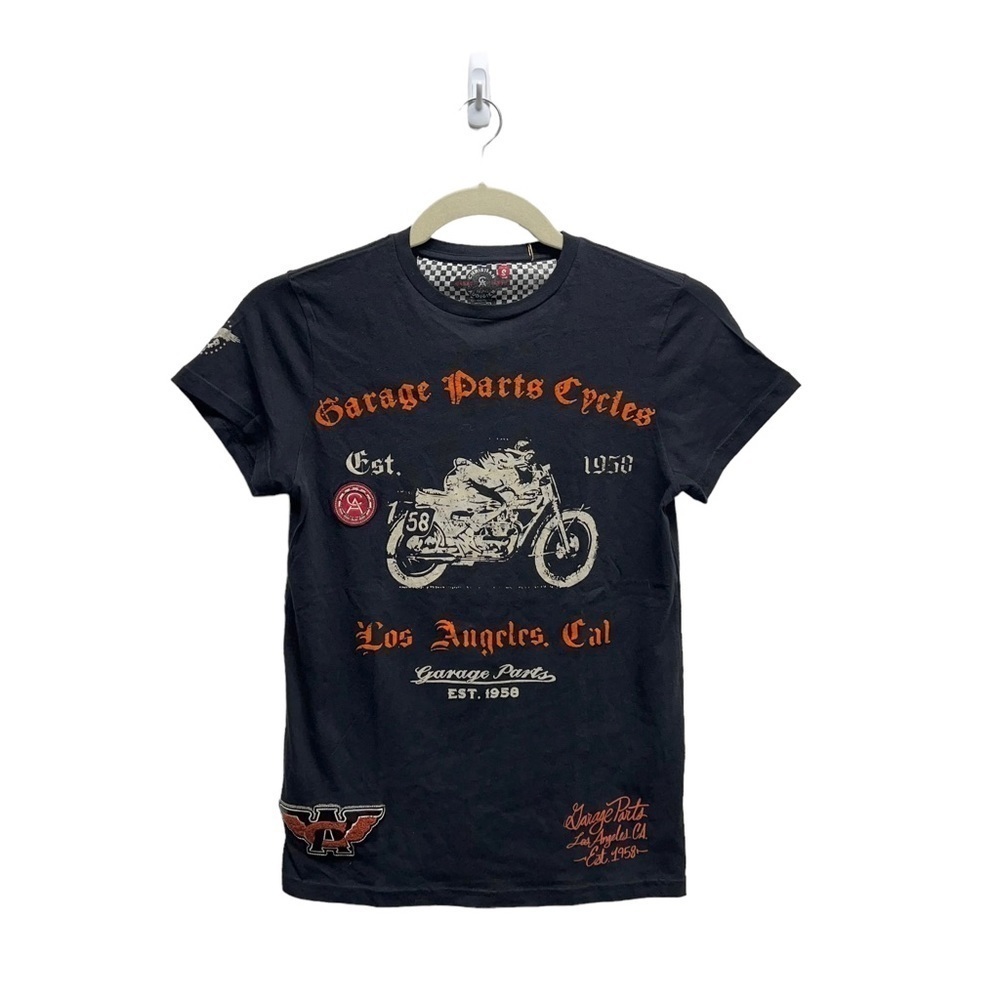 Ed Hardy Christian Audigier‎ Garage Parts Velvet Letter T Shirt Black